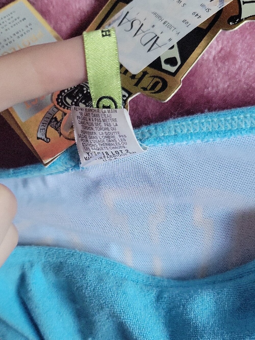 Juicy Couture Turquoise Blue Embroidered Bikini Set - Picture 9 of 9